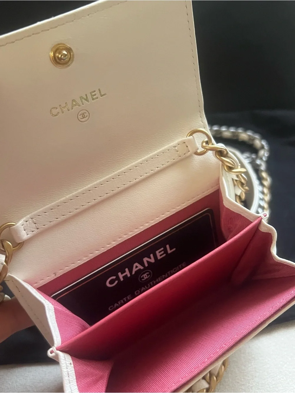 Chanel 19 Coin Purse/ Cardholder Crossbody